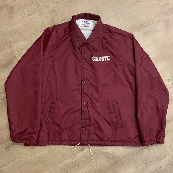 Vintage 80s/90s Chalk Line Colgate University Raiders Jacket Snap Front Men's L - Picture 1 of 7